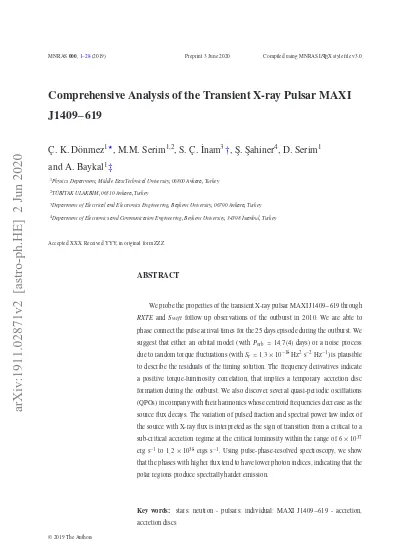 Comprehensive Analysis Of The Transient X Ray Pulsar Maxi J1409 619